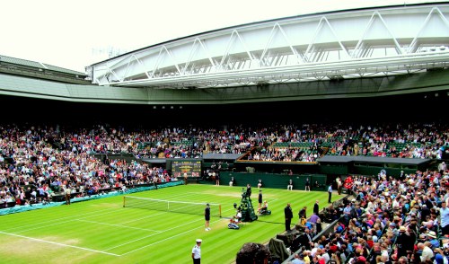 Center Court with the retractable roof